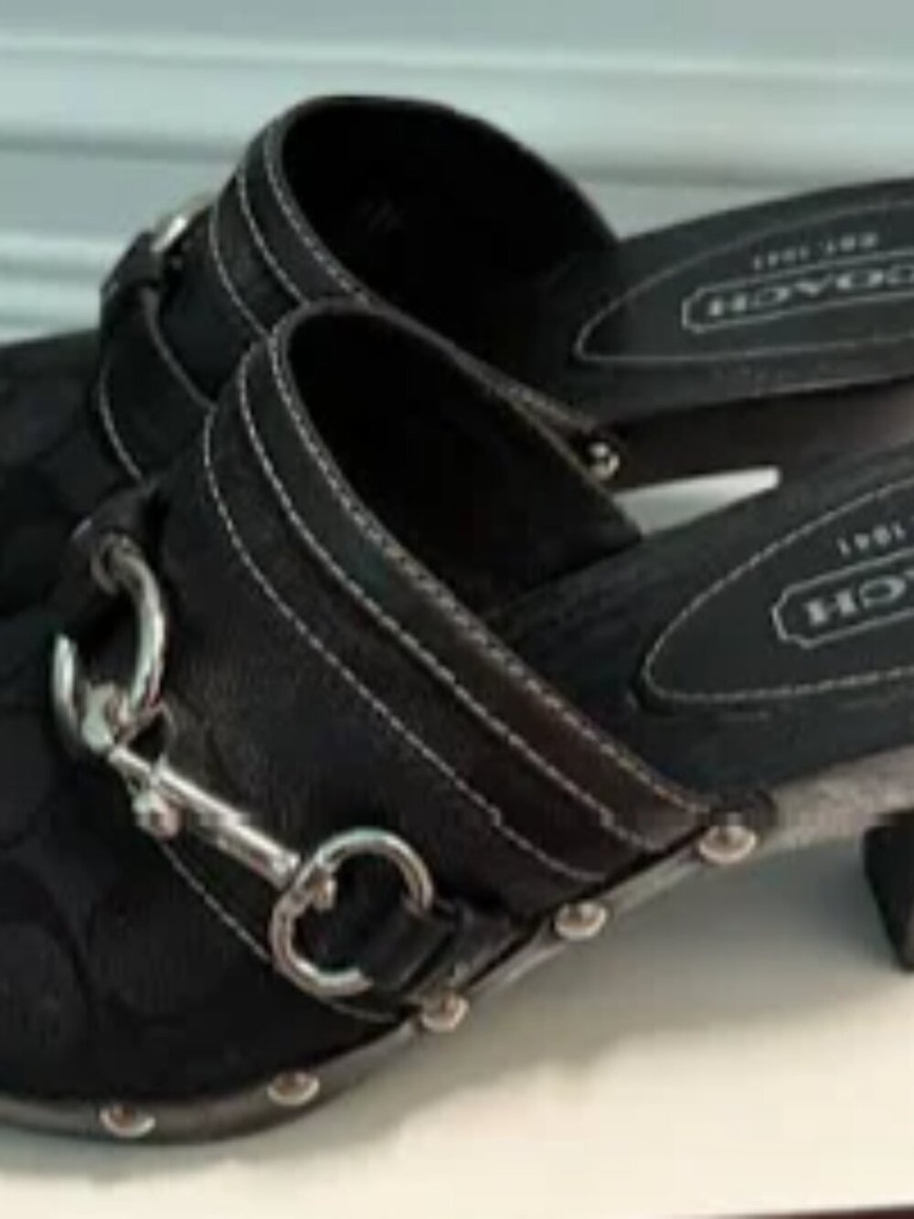 Coach Clogs A0356 Size 8.5 Black